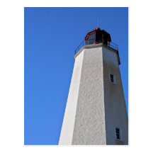 Postal del faro del gancho IV de Sandy