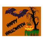Postal del feliz Halloween