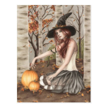 Postal del feliz Halloween