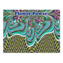Postal del flower power