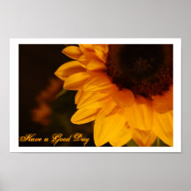 Postal del girasol impresiones