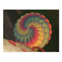Postal del globo del aire caliente
