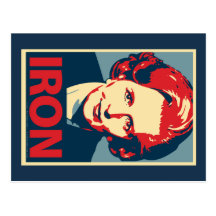 Postal del "hierro" de Margaret Thatcher