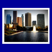 Postal del horizonte de Los Ángeles tarjetas postales