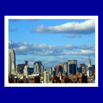 Postal del horizonte de Nueva York tarjetas postales
