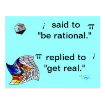 Postal del humor de la matemáticas