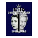 Postal del jubileo de diamante de la reina