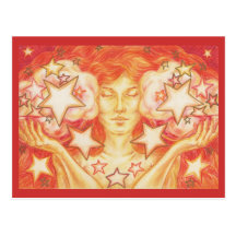 Postal del libra del zodiaco