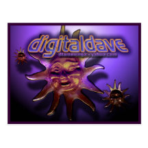 postal del logotipo del sol del digitaldave