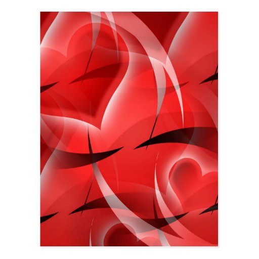 Postal del modelo del corazón