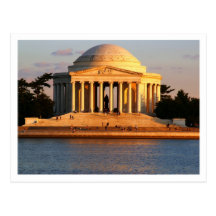 Postal del monumento de Jefferson