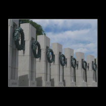 Postal del monumento de la Segunda Guerra Mundial tarjetas postales
