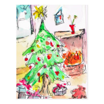 Postal del navidad