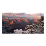 Postal del navidad del Gran Cañón Tarjeta Fotográfica