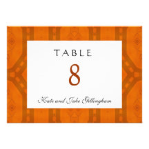 Postal del número de la tabla invitacion personalizada
