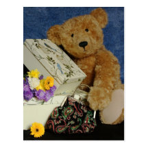Postal del oso de peluche de los diseños de Moonla