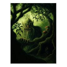 postal del país del duende