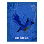 Postal del personalizable de la naturaleza del Blu