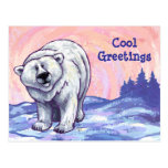 Postal del personalizable del oso polar