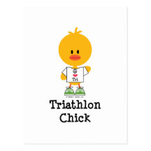 Postal del polluelo del Triathlon