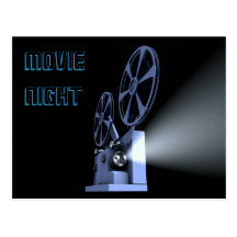 Postal del proyector de película