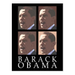 Postal del retrato de Barack Obama