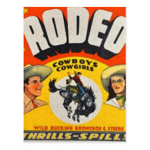 Postal del "rodeo"