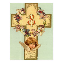 Postal del saludo del día de fiesta de Pascua del 