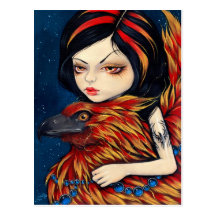 "Postal del tatuaje de Phoenix"