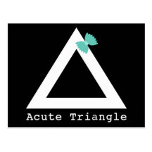 Postal del triángulo agudo