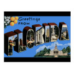 Postal del viaje del vintage de la Florida