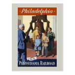 Postal del viaje del vintage de Philadelphia