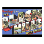 Postal del vintage de Black Hills Dakota del Sur