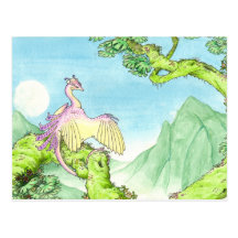 Postal del wyvern de la orquídea