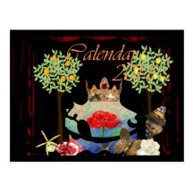 Postal delantera del calendario
