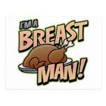 Postal divertida de los regalos del hombre del pec