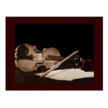 Postal dulce de Melondy del violín clásico de la b