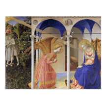 Postal: El anuncio por Fra Angelico