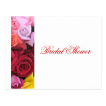 Postal elegante de la invitación de los rosas de l