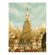 postal elevada del arte de la fantasía