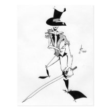 Postal errante del caballero moderno