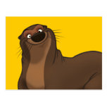 Postal feliz de la nutria