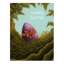 postal feliz del huevo de Pascua