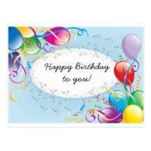 Postal festiva de los saludos del cumpleaños