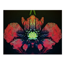 Postal floral abstracta hermosa