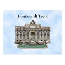 Postal: Fontana di Trevi: Fuente del Trevi