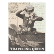 Postal francesa de la señora de la foto del vintag