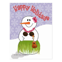Postal hawaiana de SnowWoman
