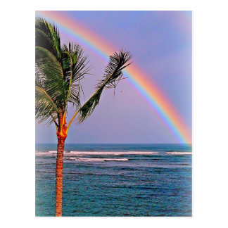 Postal hawaiana del arco iris