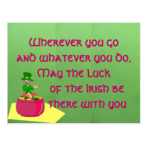 Postal irlandesa de la bendición